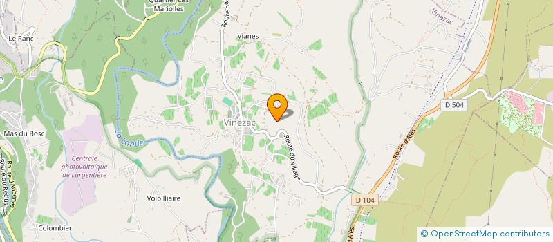 localisation de l'entreprise SCI MARTINEZ  VINEZAC