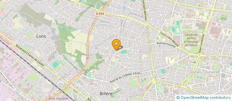 localisation de l'entreprise SCI MARTINEZ  BILLERE