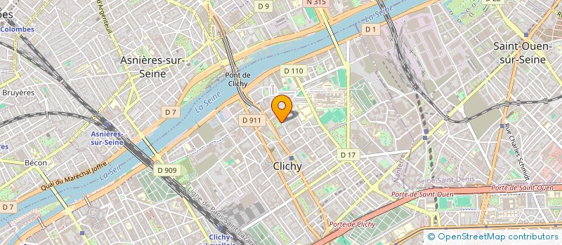 localisation de l'entreprise SCI MARTINEZ AMINI à CLICHY
