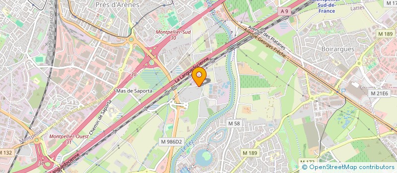 localisation de l'entreprise SCI MARTINEZ POMARES à LATTES