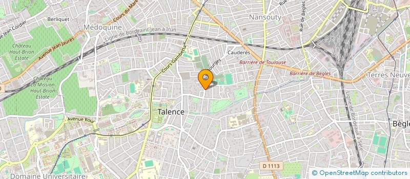 localisation de l'entreprise SCI MARTINHO ASSOCIES  TALENCE