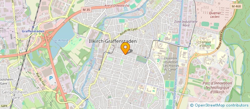 localisation de l'entreprise SCI MARTINI  ILLKIRCH-GRAFFENSTADEN