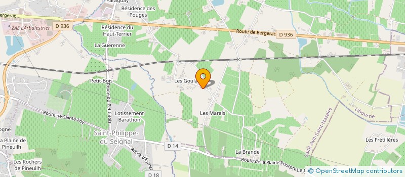 localisation de l'entreprise SCI MARTINI BLANC 132  SAINT-AVIT-SAINT-NAZAIRE