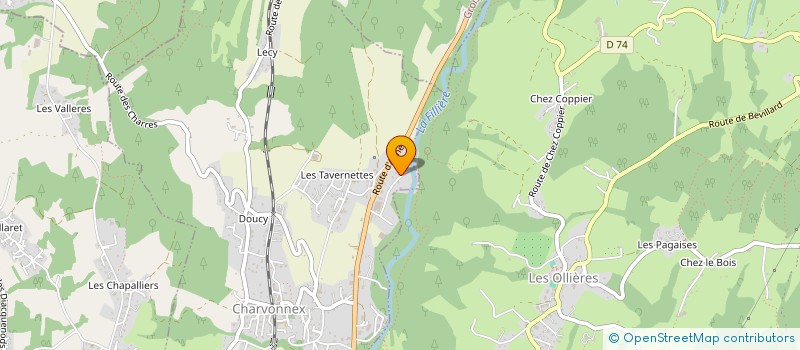 localisation de l'entreprise SCI MARTINOD  CHARVONNEX