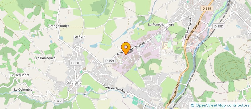 localisation de l'entreprise SCI MARTINOT LA CHANADE  SAVIGNY