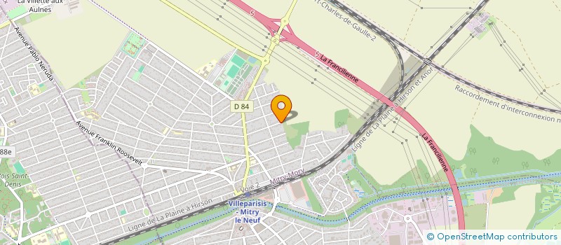localisation de l'entreprise SCI MARTINS  MITRY-MORY