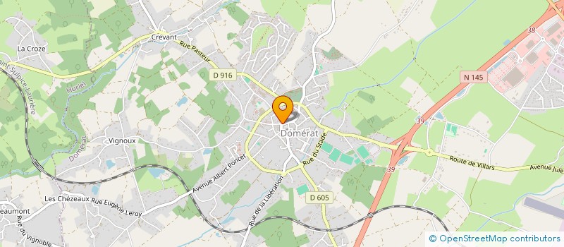 localisation de l'entreprise SCI MARTINS à DOMERAT