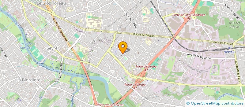 localisation de l'entreprise SCI MARTINS ELECTRICITE  VERTOU