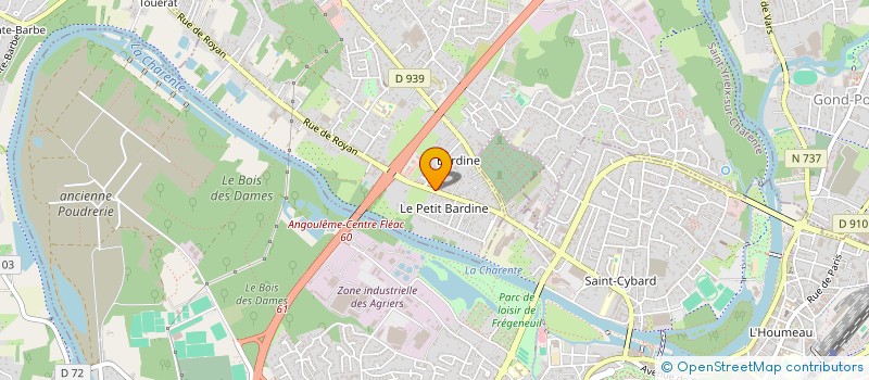 localisation de l'entreprise SCI MARTINS ET BART IMMOBILIER à SAINT-YRIEIX-SUR-CHARENTE