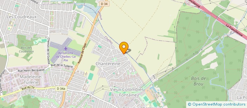 localisation de l'entreprise SCI MARTINSANTE  CHELLES