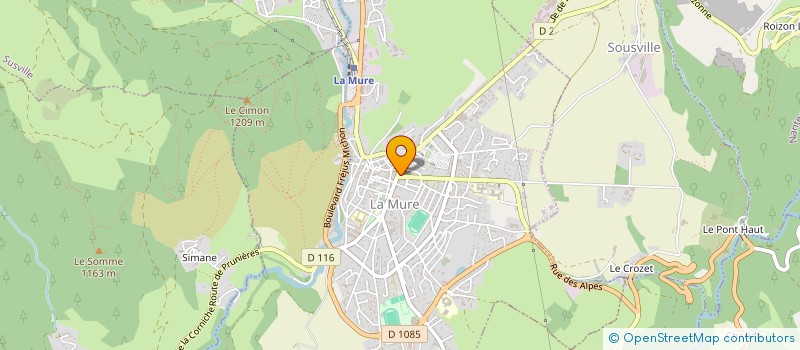 localisation de l'entreprise SCI MARTINSRIBAUD  LA MURE