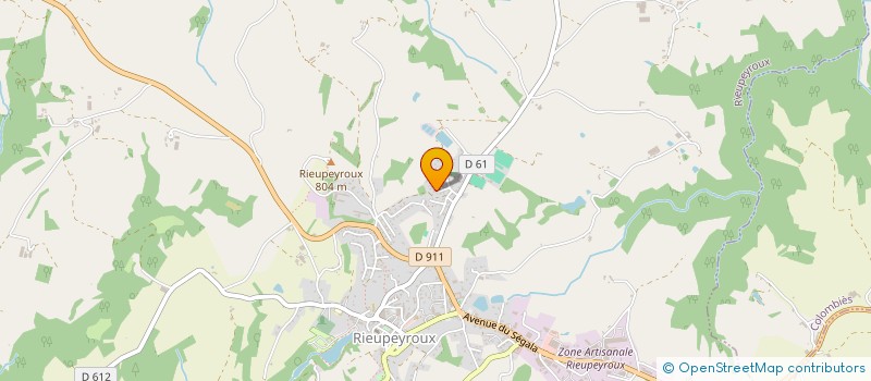 localisation de l'entreprise SCI MARTINY  RIEUPEYROUX