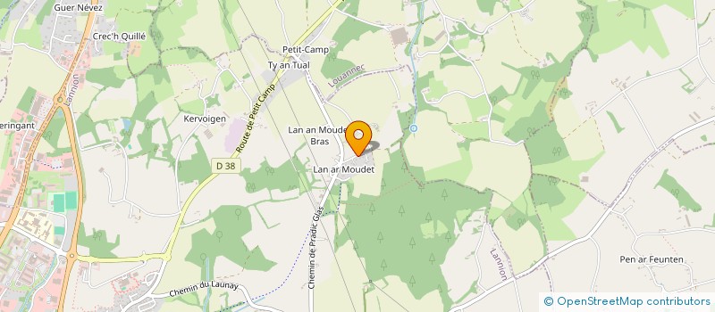 localisation de l'entreprise SCI MARTOLIN  PLOUMILLIAU