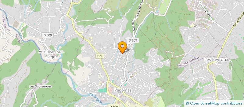 localisation de l'entreprise SCI MARTOURETTE  PEGOMAS