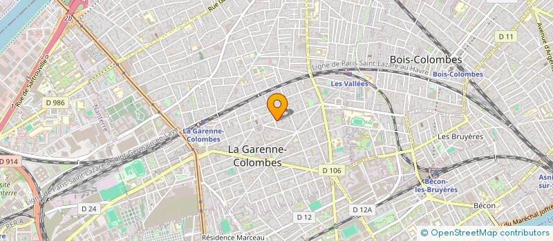 localisation de l'entreprise SCI MARTY à LA GARENNE-COLOMBES