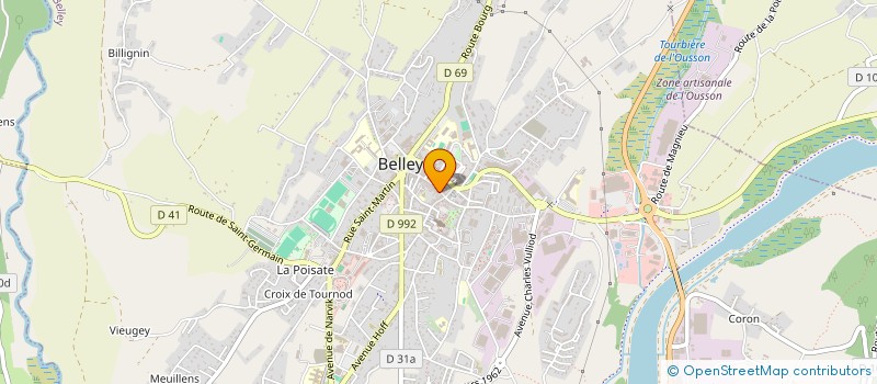 localisation de l'entreprise SCI MARTY à CHAZEY-BONS