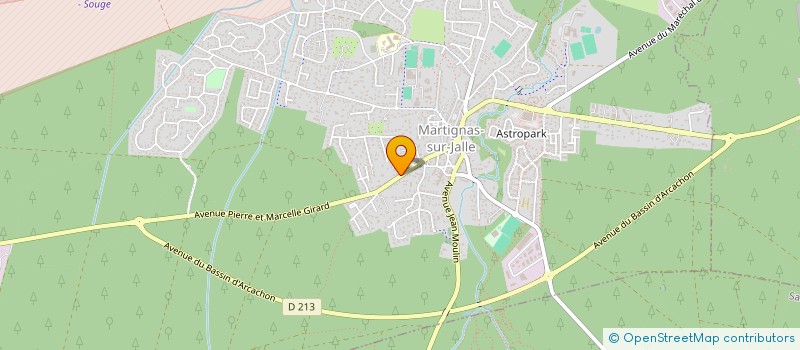 localisation de l'entreprise SCI MARTY  MARTIGNAS-SUR-JALLE