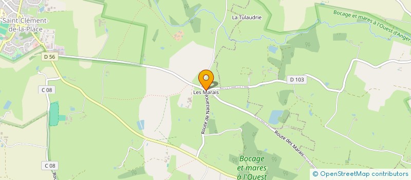 localisation de l'entreprise SCI MARTY IMMOBILIER à SAINT-CLEMENT-DE-LA-PLACE