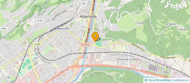 localisation de l'entreprise SCI MARTYNA  ALBERTVILLE