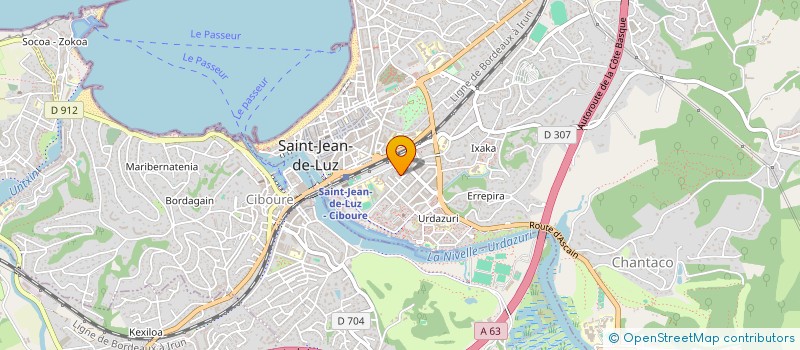 localisation de l'entreprise SCI MARU à SAINT-JEAN-DE-LUZ