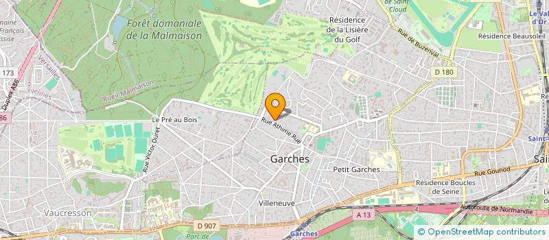 localisation de l'entreprise SCI MARUIN 18 à GARCHES