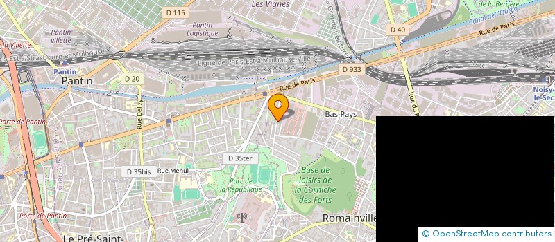 localisation de l'entreprise SCI MARUSTEL  ROMAINVILLE