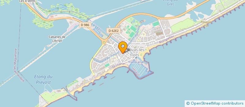 localisation de l'entreprise SCI MARVA à PALAVAS-LES-FLOTS
