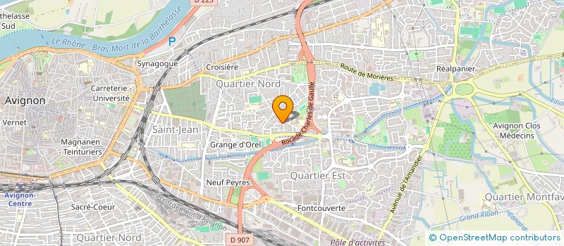 localisation de l'entreprise SCI MARVAL  AVIGNON