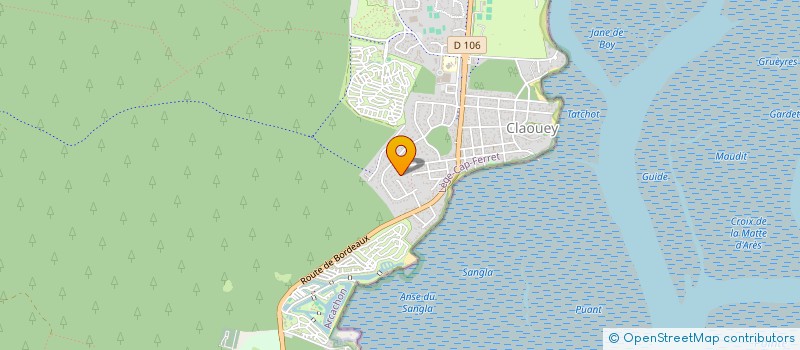 localisation de l'entreprise SCI MARVAL  LEGE-CAP-FERRET