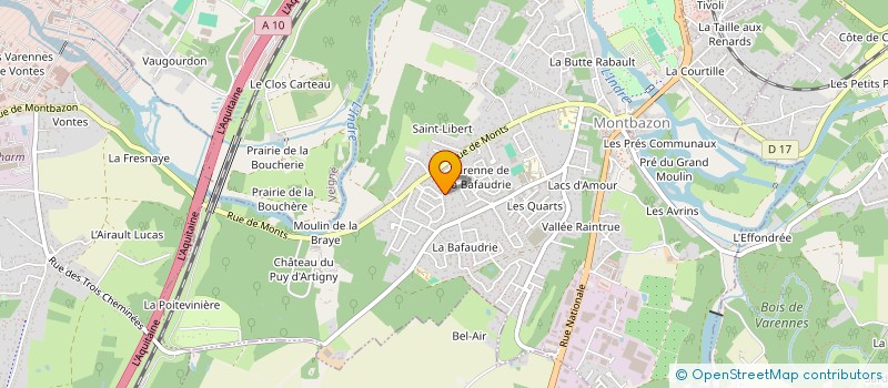 localisation de l'entreprise SCI MARVAL  MONTBAZON