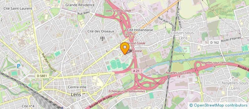 localisation de l'entreprise SCI MARVAL  LENS