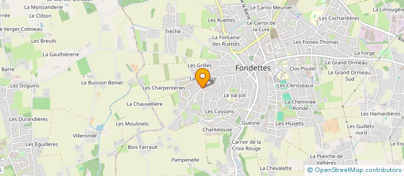 localisation de l'entreprise SCI MARVAL à FONDETTES