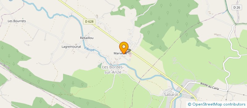 localisation de l'entreprise SCI MARVEILLE à LES BORDES-SUR-ARIZE