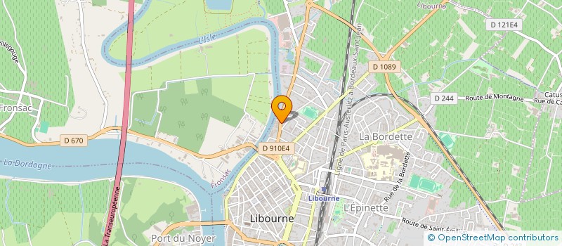 localisation de l'entreprise SCI MARVELYNE  LIBOURNE