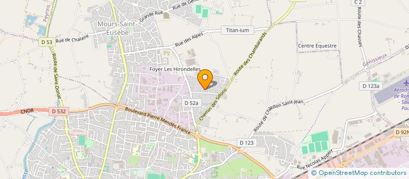 localisation de l'entreprise SCI MARVIC  MOURS-SAINT-EUSEBE