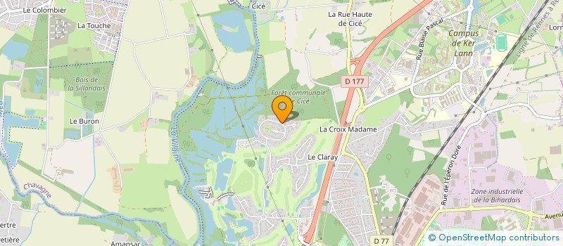 localisation de l'entreprise SCI MARVIE  BRUZ