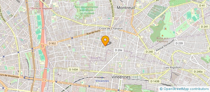 localisation de l'entreprise SCI MARVIN à MONTREUIL