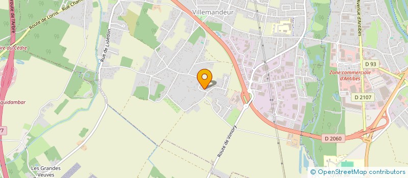 localisation de l'entreprise SCI MARVIN à VILLEMANDEUR