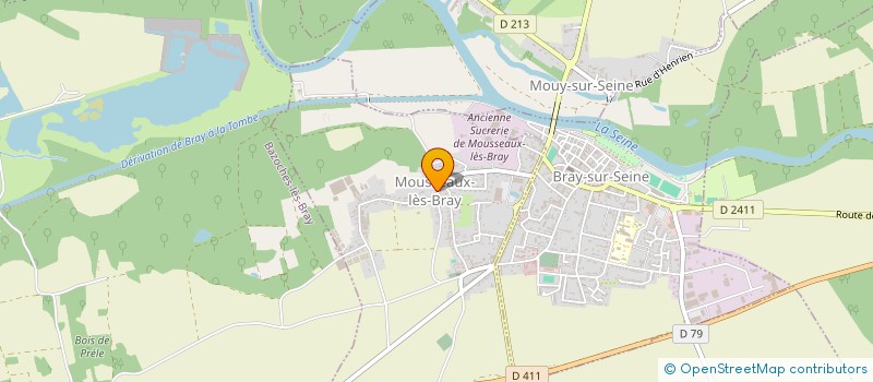 localisation de l'entreprise SCI MARVIN & SANYA INVEST  MOUSSEAUX-LES-BRAY