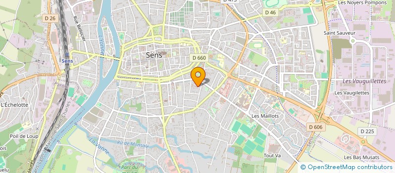 localisation de l'entreprise SCI MARVINIE  SENS