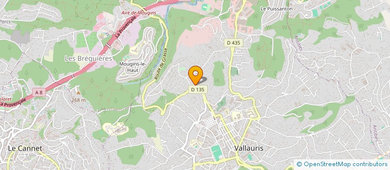 localisation de l'entreprise SCI MARWINA à VALLAURIS