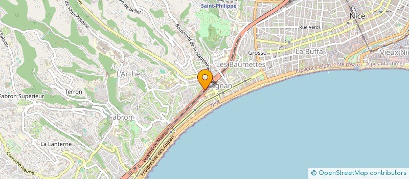 localisation de l'entreprise SCI MARXEL à NICE
