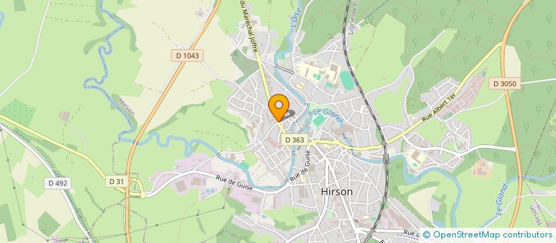 localisation de l'entreprise SCI MARY  HIRSON