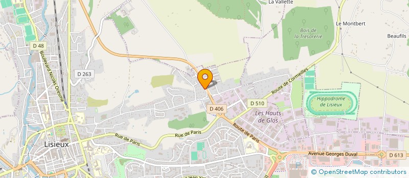 localisation de l'entreprise SCI MARY CAEN  GLOS