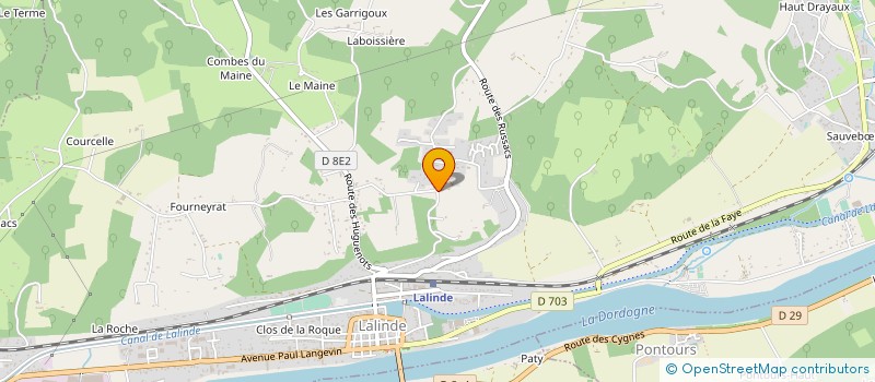 localisation de l'entreprise SCI MARY JANE  LALINDE