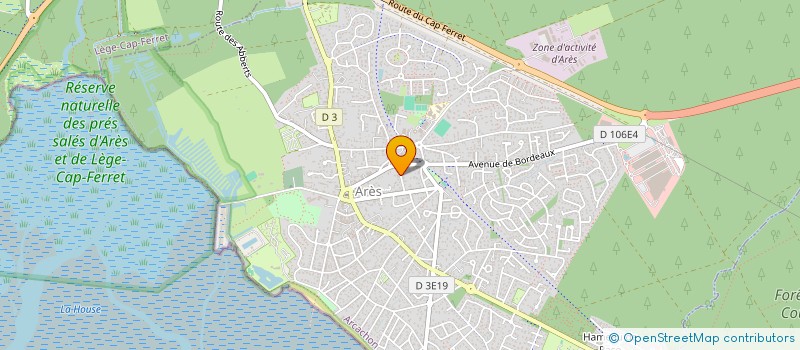 localisation de l'entreprise SCI MARY-VALLEE  ARES