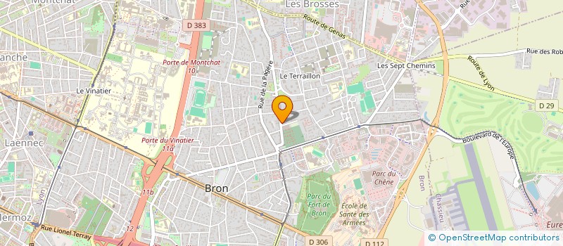 localisation de l'entreprise SCI MARYANN  BRON