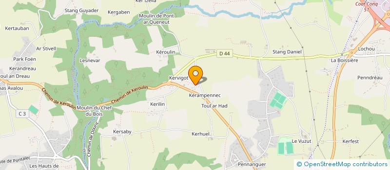 localisation de l'entreprise SCI MARYE  CONCARNEAU