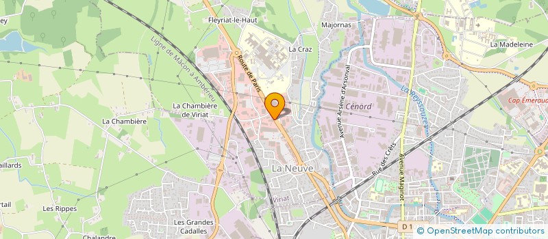 localisation de l'entreprise SCI MARYGA à VIRIAT