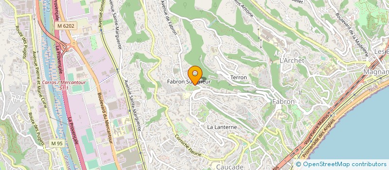 localisation de l'entreprise SCI MARYLENE à NICE
